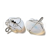 Opalite Copper Wire Wrapped Pendants G-K338-06P-02-2