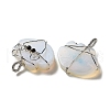 Opalite Copper Wire Wrapped Pendants G-K338-06P-02-2