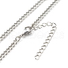Non-Tarnish 304 Stainless Steel Curb Chain Necklaces NJEW-JN03637-1