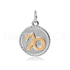 316 Stainless Steel Pendants STAS-S045-40J-1