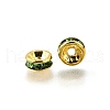 Brass Rhinestone Spacer Beads RB-A014-Z6mm-07G-3