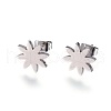 304 Stainless Steel Stud Earrings EJEW-F234-06P-1