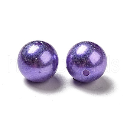 ABS Plastic Imitation Pearl Beads SACR-A001-02D-1