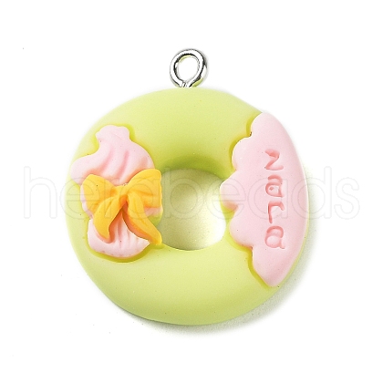 Opaque Resin Imitation Food Pendants CRES-M027-01B-1