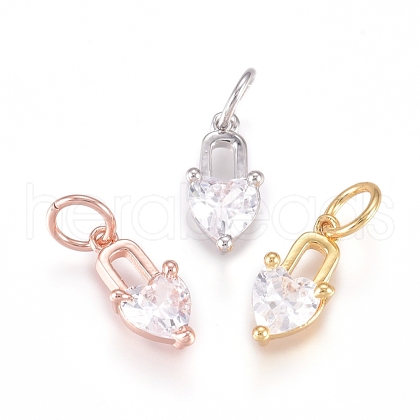 Brass Charms ZIRC-L070-87-1