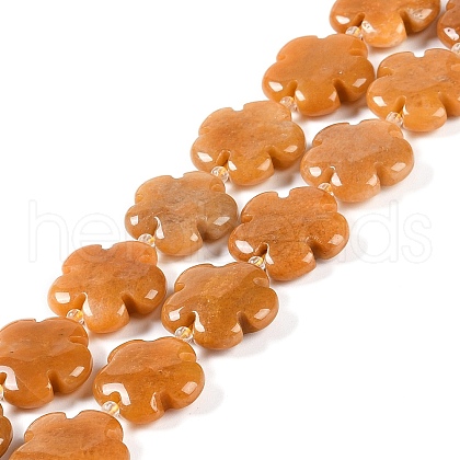Natural Topaz Jade Beads Strands G-NH0028-01B-1