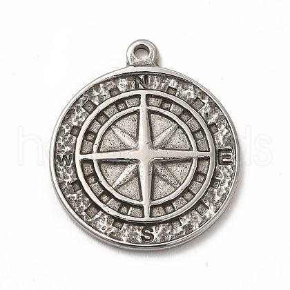 Non-Tarnish 304 Stainless Steel Pendants STAS-P322-16P-1