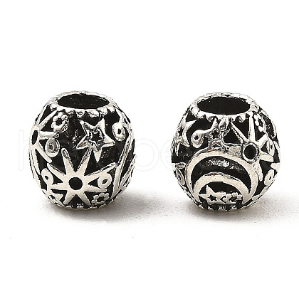 Tibetan Style Alloy European Beads FIND-E041-08AS-1