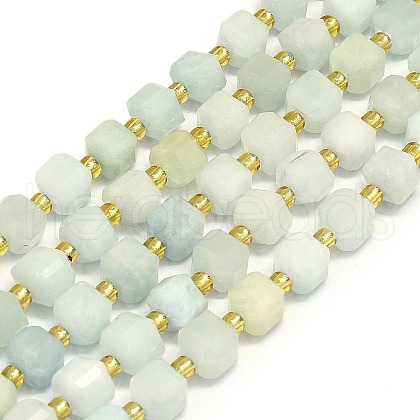 Natural Aquamarine Beads Strand G-I376-D12-01-1