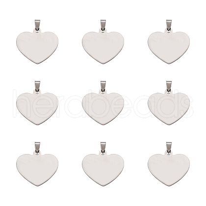 201 Stainless Steel Stamping Blank Tag Pendants STAS-TA0004-03-1