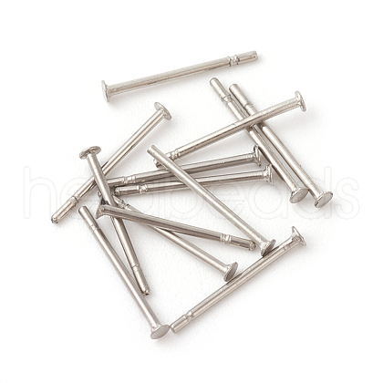 Tarnish Resistant 304 Stainless Steel Flat Head Pins STAS-F192-022P-02-1