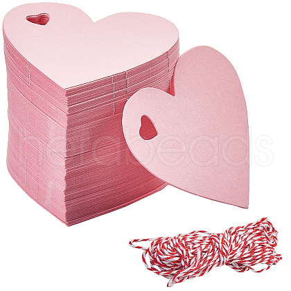 SOFPLATE 200Pcs Heart Paper Gift Tags CDIS-SP0001-14C-1