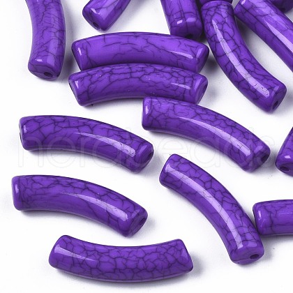 Opaque Crackle Acrylic Beads MACR-S372-002N-011-1