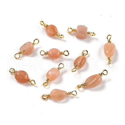 Natural Sunstone Links Connectors G-K316-02K-G-RS-1