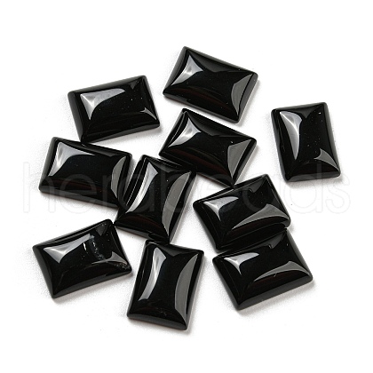 Natural Black Onyx Cabochons G-P513-05C-01-1