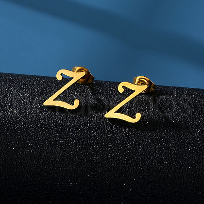 201 Stainless Steel Stud Earrings WG24A34-26-1