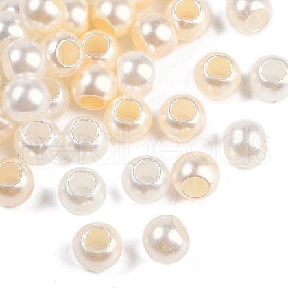 Acrylic Imitation Pearl European Beads OACR-XCP0001-11-1