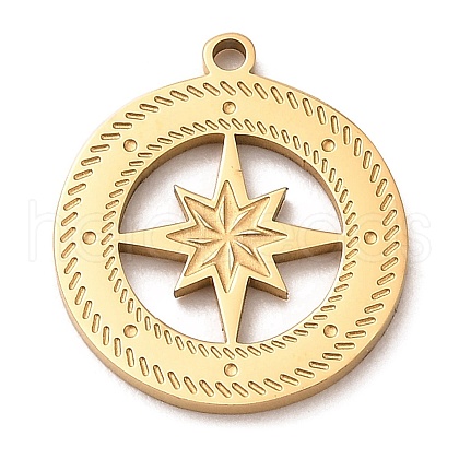 Ion Plating(IP) 304 Stainless Steel Pendants STAS-E199-05G-1