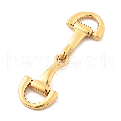 Ion Plating(IP) 304 Stainless Steel Hook Clasps STAS-C109-24G-1