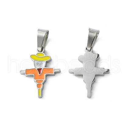 304 Stainless Steel Manual Polishing Pendants STAS-C075-22P-1