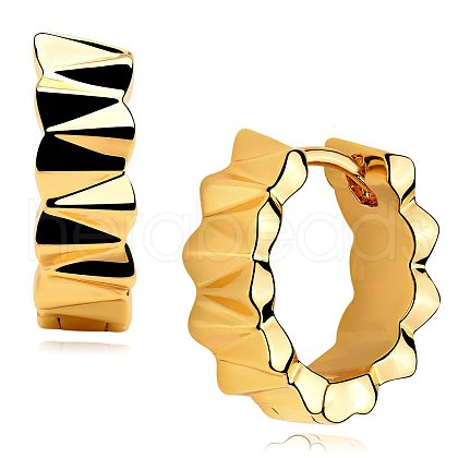 Brass Hoop Earrings FS-WG6F7A1-10-1