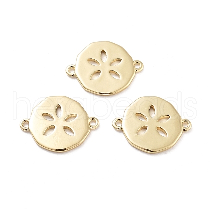 Rack Plating Brass Connector Charms KK-G512-10A-G-1