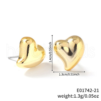 Geometric Shiny Plastic Stud Earrings FD4896-21-1