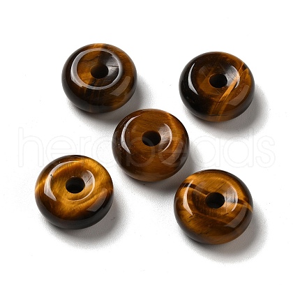 Natural Tiger Eye European Pendants G-M397-01G-1