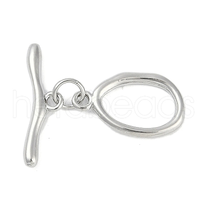 Brass Toggle Clasps KK-K391-09P-1