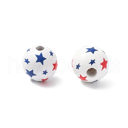 Wood European Beads WOOD-I014-01D-1