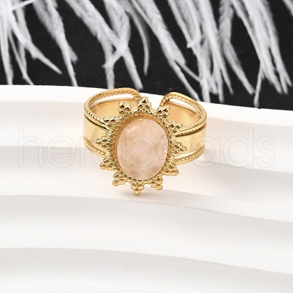 304 Stainless Steel Cuff Rings for Women RJEW-U062-02B-01G-1