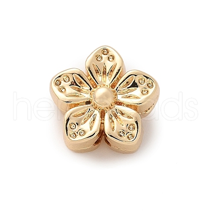 Brass Flower Beads KK-A244-08G-1