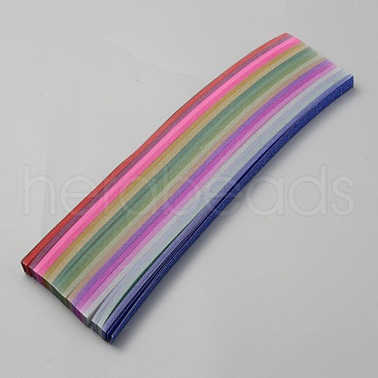 18 Colors Glitter Lucky Star Origami Paper DIY-TAC0025-14A-1