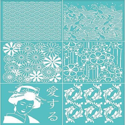 Self-Adhesive Silk Screen Printing Stencil DIY-WH0338-012-1