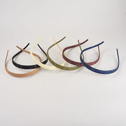  6Pcs 6 Colors Resin Hair Bands Hair Accessories for Women Girls PHAR-TA0001-11-1