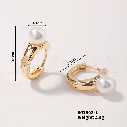 Elegant Pearl Ear Accessories with European and American High-end Style ZZ2491-1-1