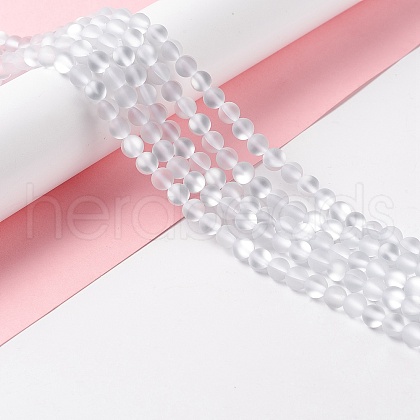 Synthetic Moonstone Beads Strands G-E573-01A-16-1