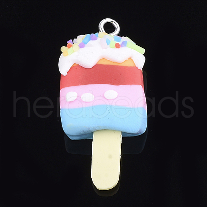 Handmade Polymer Clay Pendants CLAY-S091-06E-1