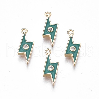 Brass Enamel Charms KK-N232-220-1