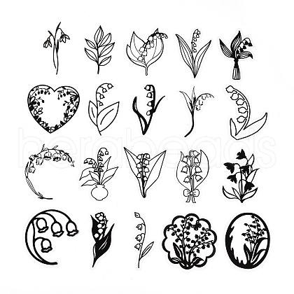 20Pcs Waterproof PET Stickers Set DIY-F149-02C-1