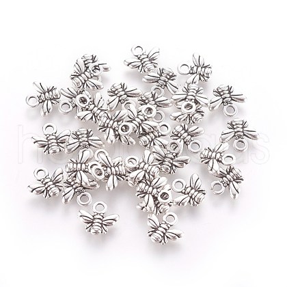 Tibetan Style Alloy Charms A-TIBEP-A123292-AS-LF-1