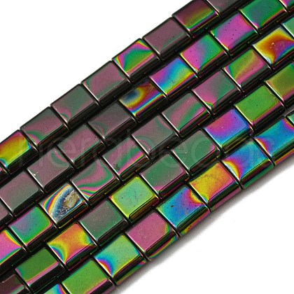 Electroplated Non-magnetic Synthetic Hematite Beads Strands G-C106-A02-06-1