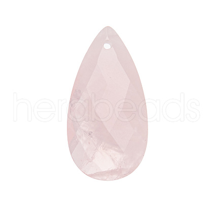 Natural Rose Quartz Pendants PW-WGD145F-06-1