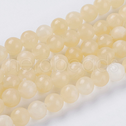 Natural Topaz Jade Beads Strands G-G515-8mm-03A-1