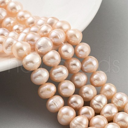 Natural Cultured Freshwater Pearl Beads Strands PEAR-C003-16D-1