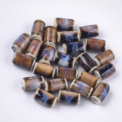 Handmade Porcelain Beads X-PORC-S498-13E-1