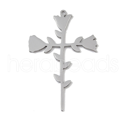 Non-Tarnish 304 Stainless Steel Pendants STAS-B062-11P-1
