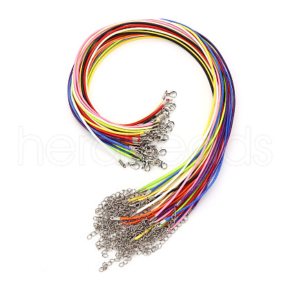 Waxed Cord Necklace Making NCOR-T003-03-1
