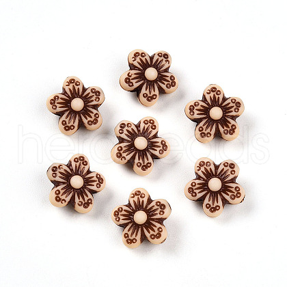 Opaque Acrylic Beads SACR-T017-23-1