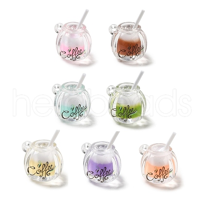 Mother's Day Transparent Resin Pendants X-FIND-H045-03-1